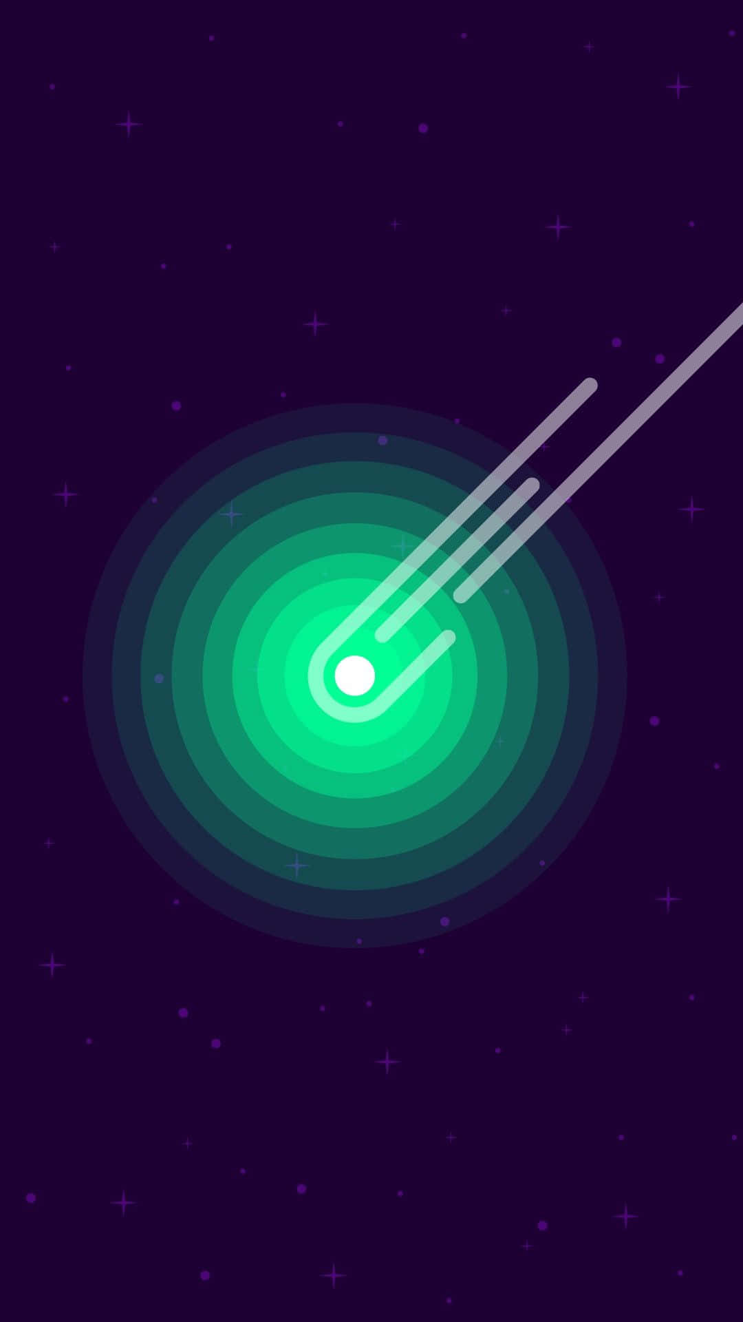 Bird's Eye View Of Space With Kurzgesagt Illustration Background