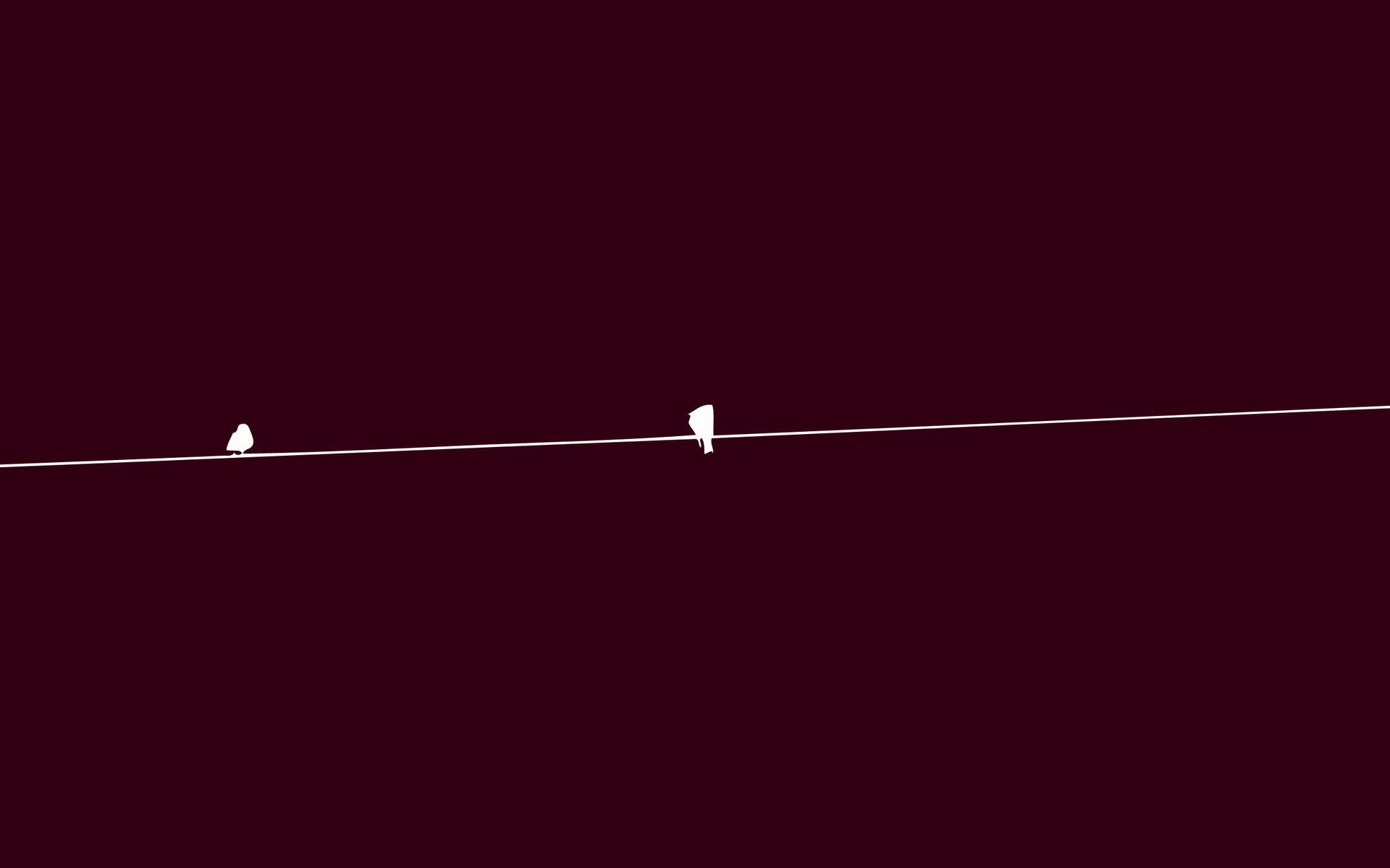 Birds On Wire Minimalist Ipad Background