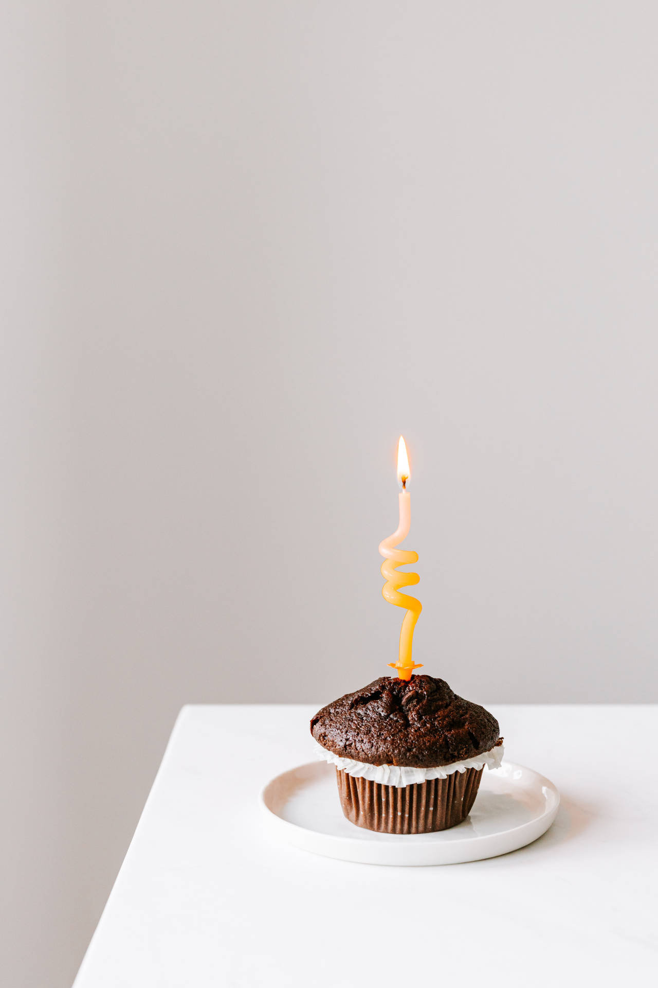 Birthday Chocolate Cupcake Background