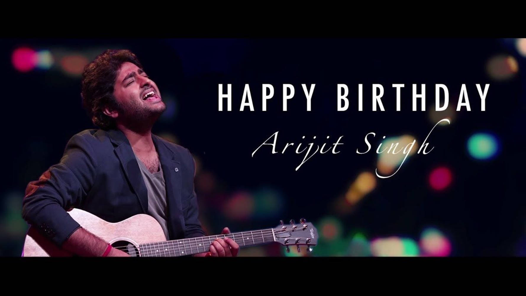 Birthday Greeting For Arijit Singh Background