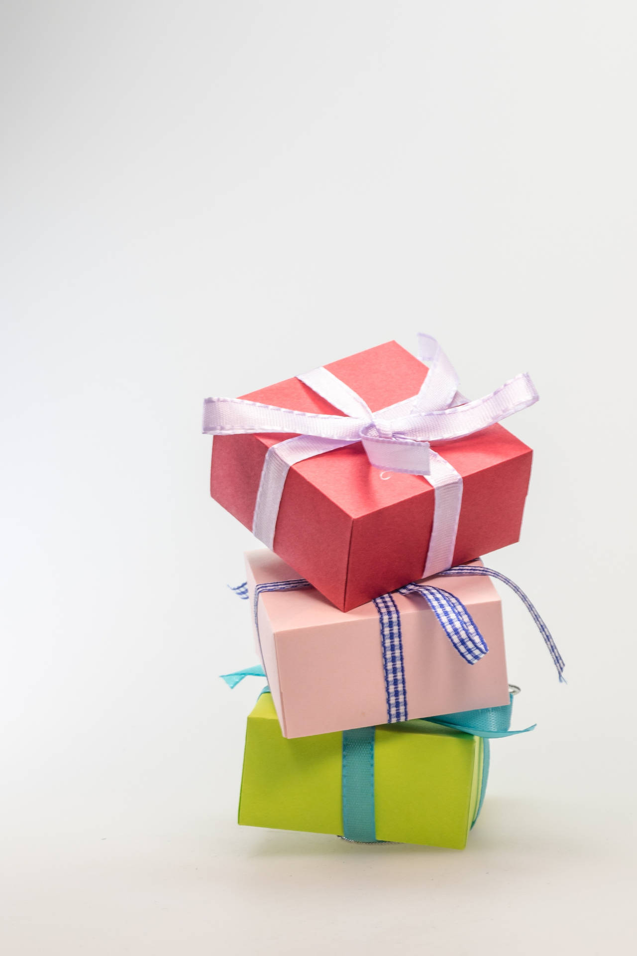 Birthday Stacked Colorful Gift Boxes Background