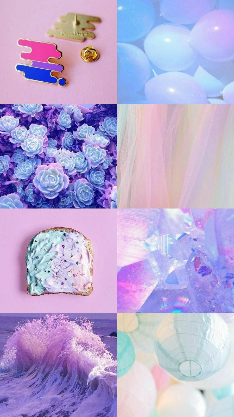 Bisexual Aesthetic Blue And Pink Colours Background