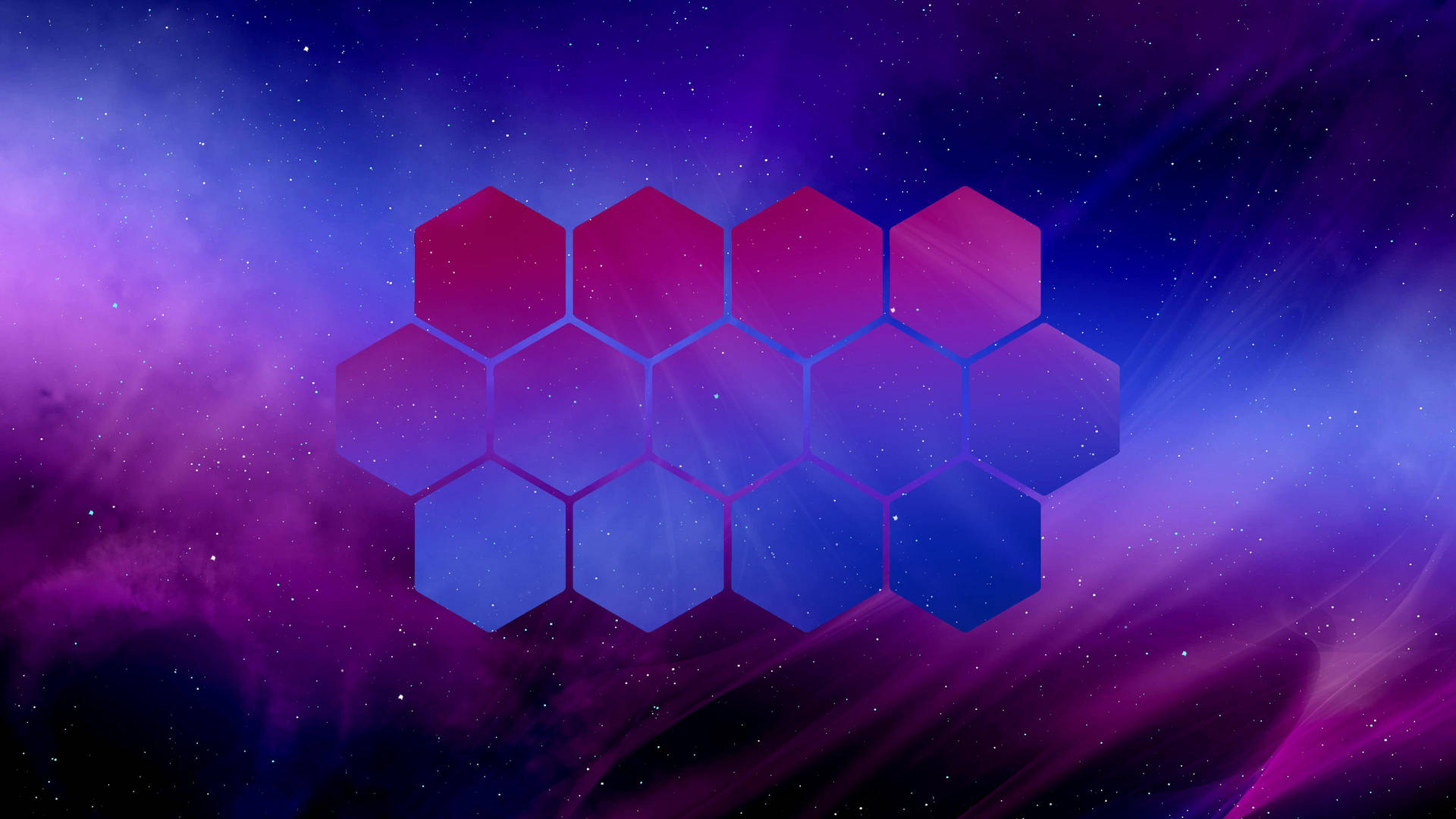 Bisexual Flag Hexagon Background