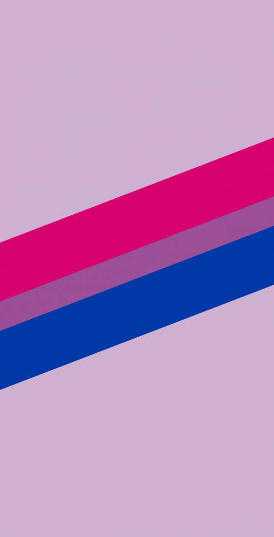 Bisexual Flag Lavender Background