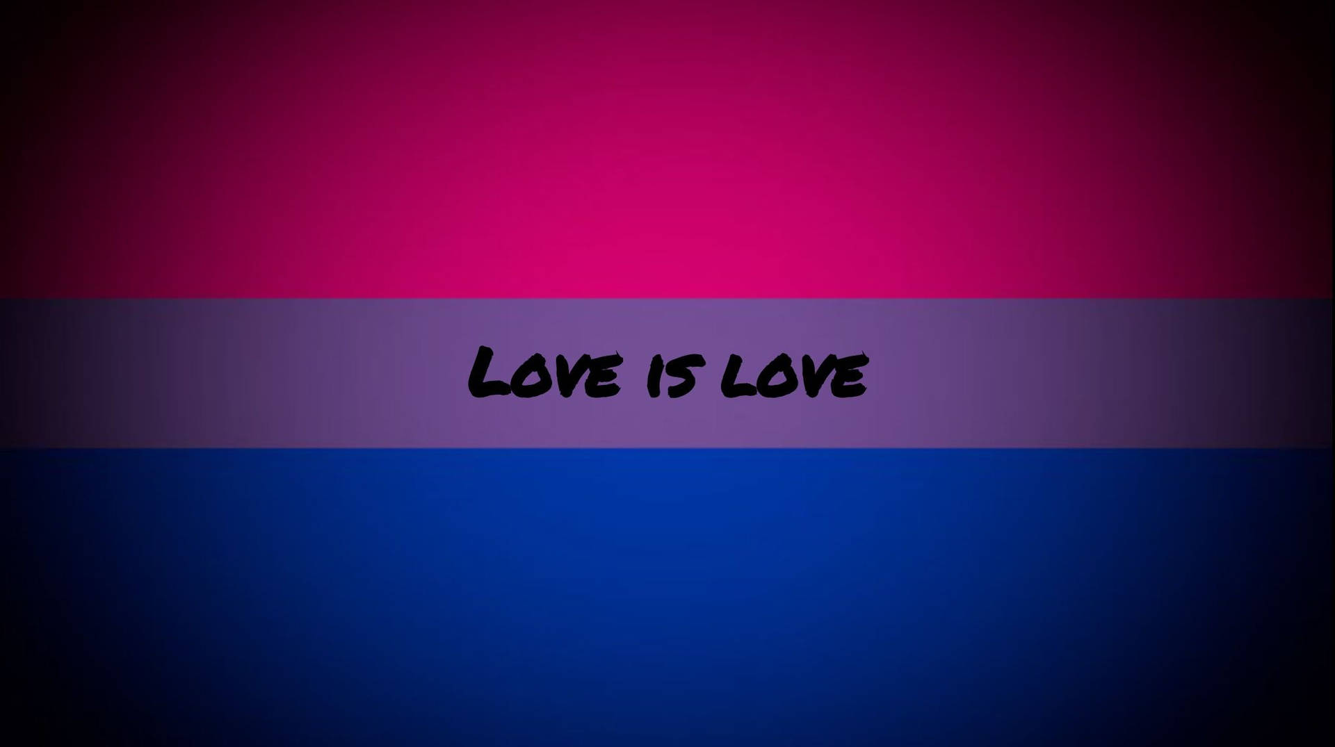 Bisexual Flag Love Is Love Background