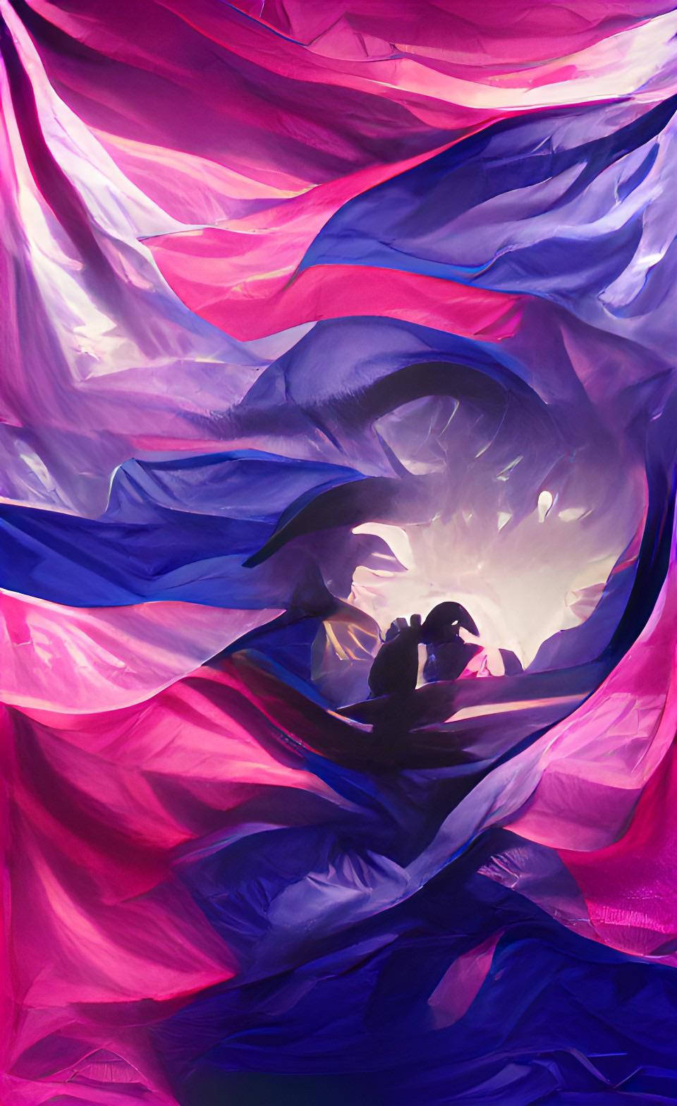 Bisexual Flag Painting Background