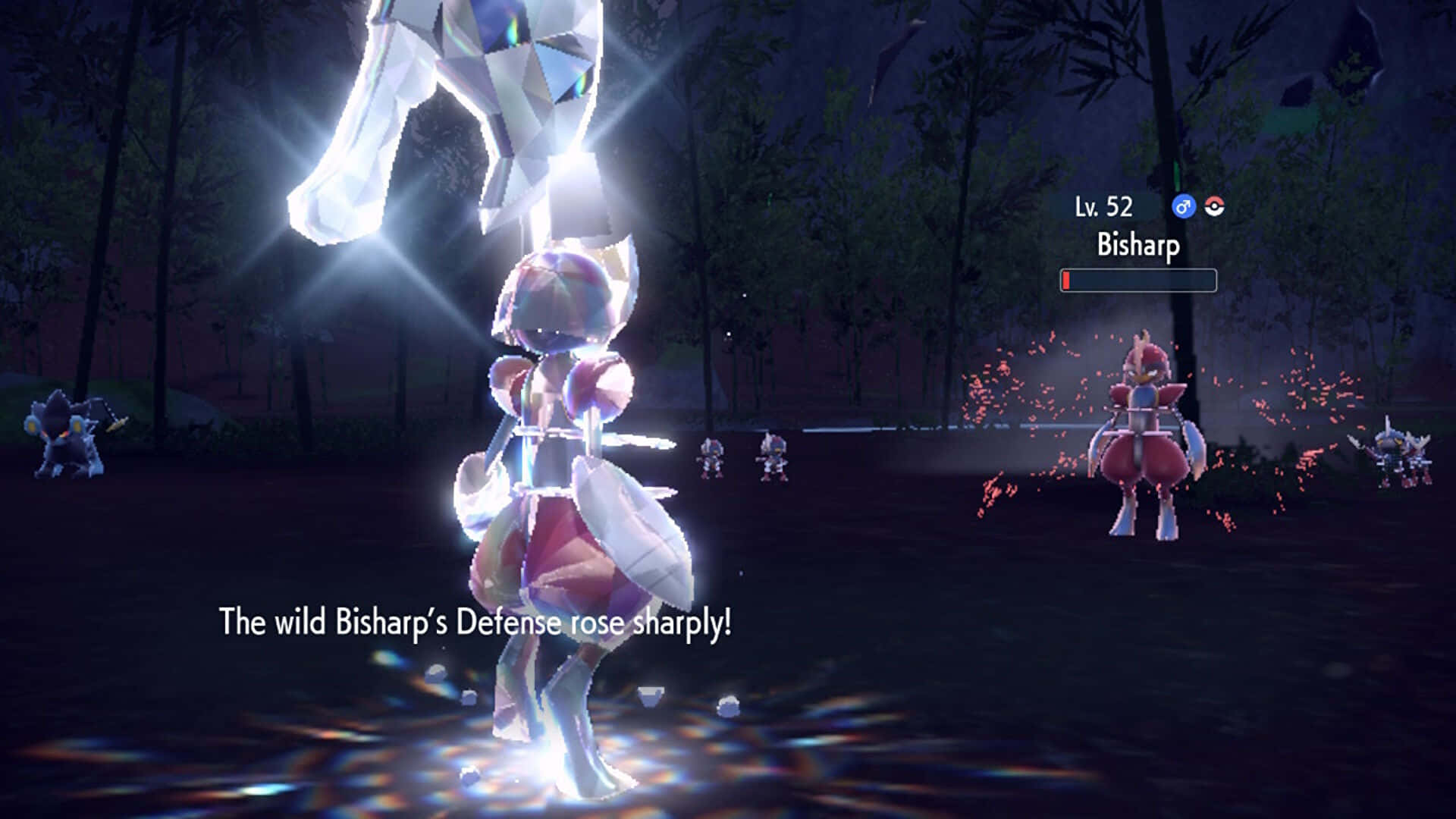 Bisharp Battle Pokemon Scarlet And Violet Background