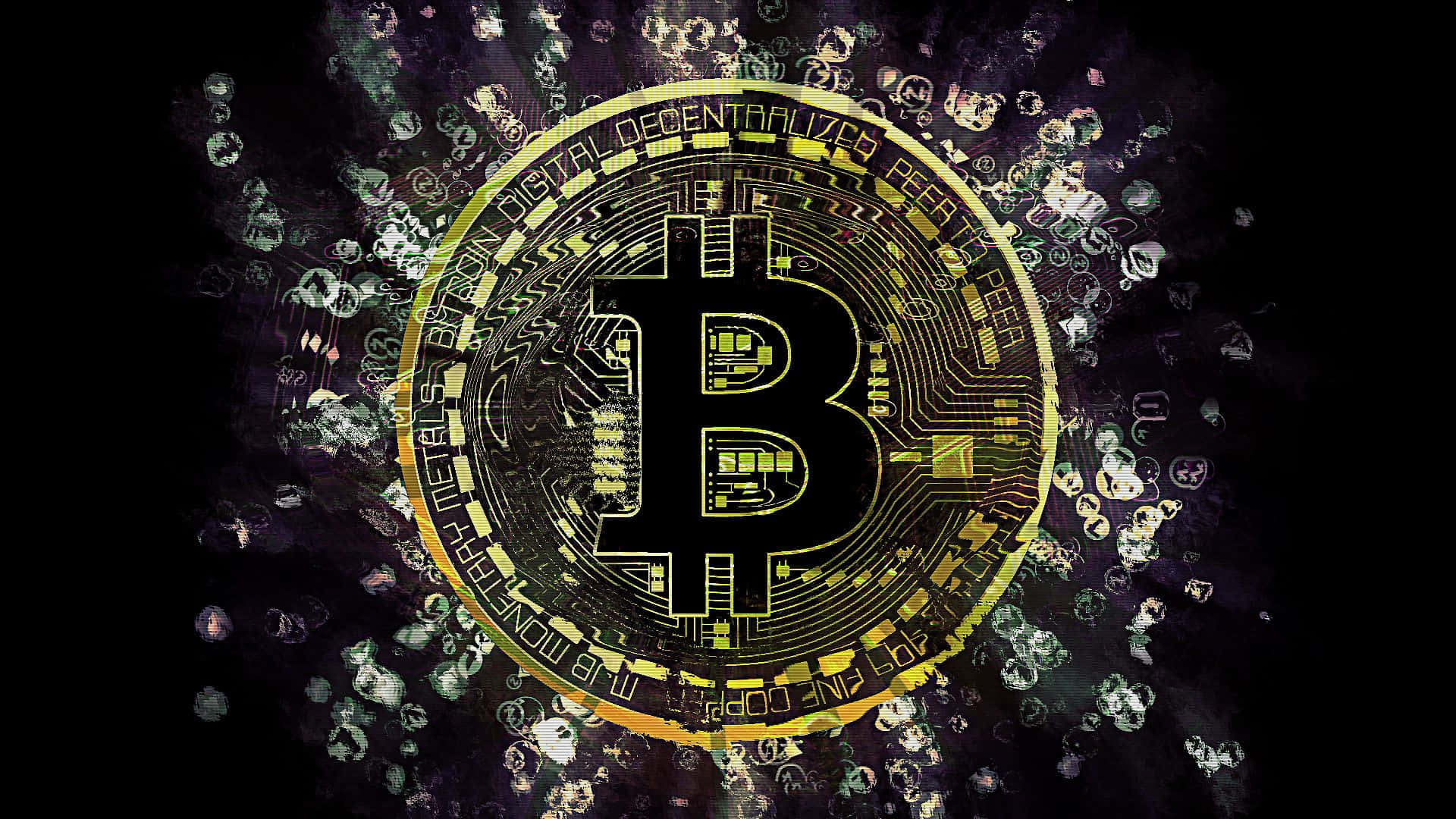 Bitcoin Abstract 4k Desktop Background Background