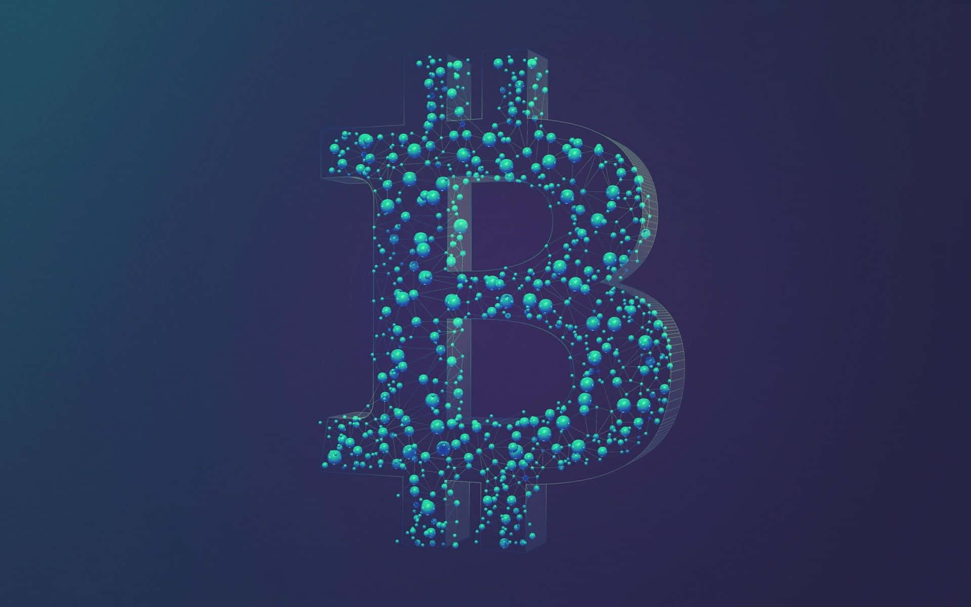 Bitcoin Blue Background Desktop 4k Background