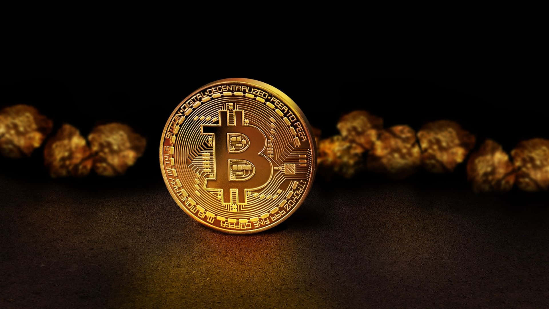 Bitcoin Dark Background 4k Desktop Background