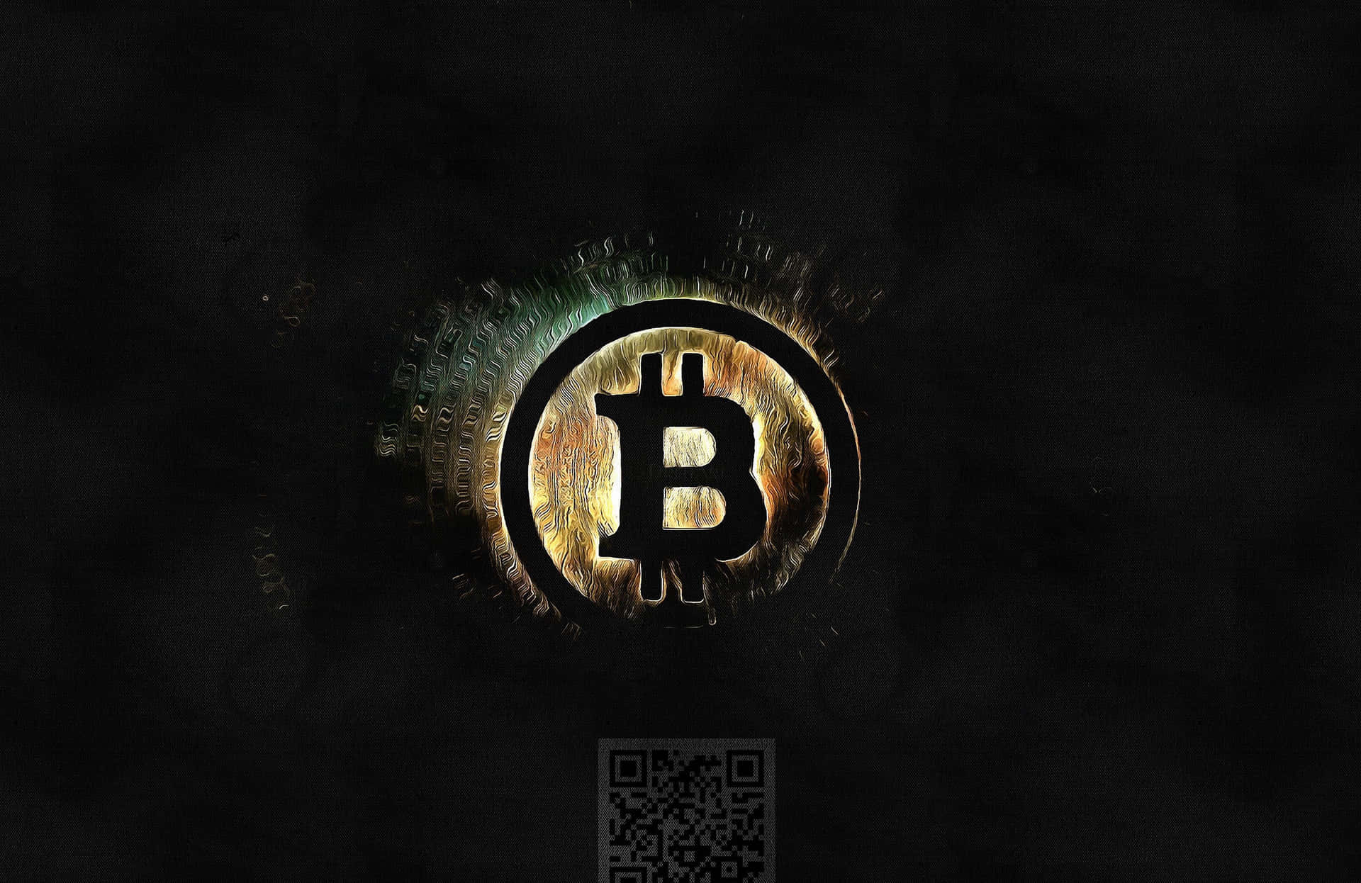 Bitcoin Logo Black Desktop 4k Background