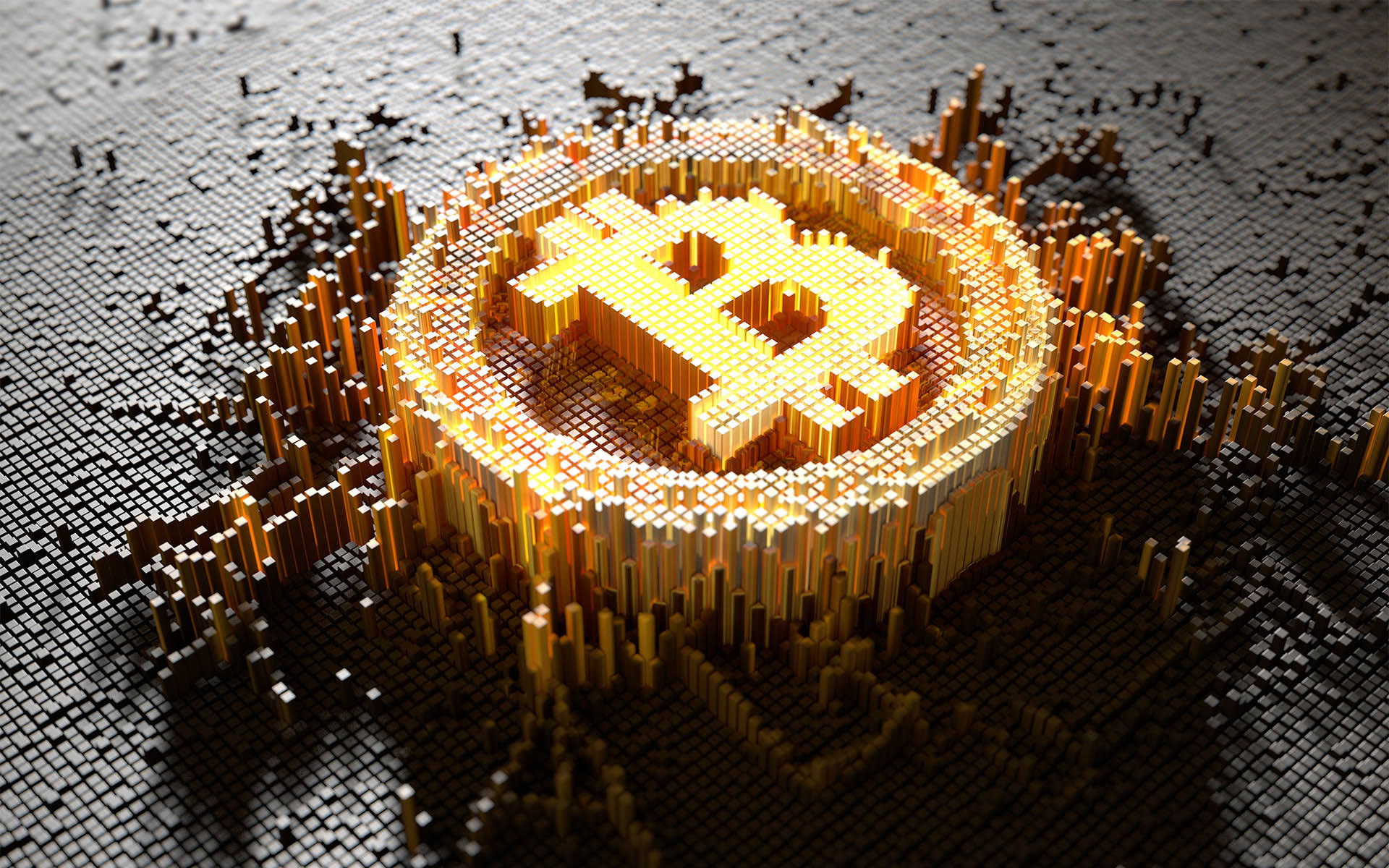 Bitcoin Logo For Futuristic Crypto Graphics