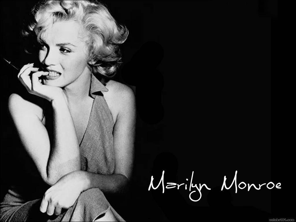 Biting Finger Marilyn Monroe Desktop Background