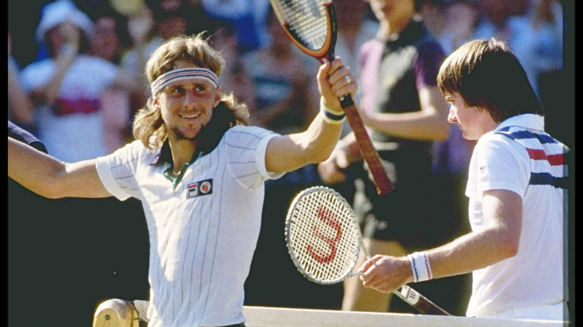 Bjorn Borg And Jimmy Connors Background