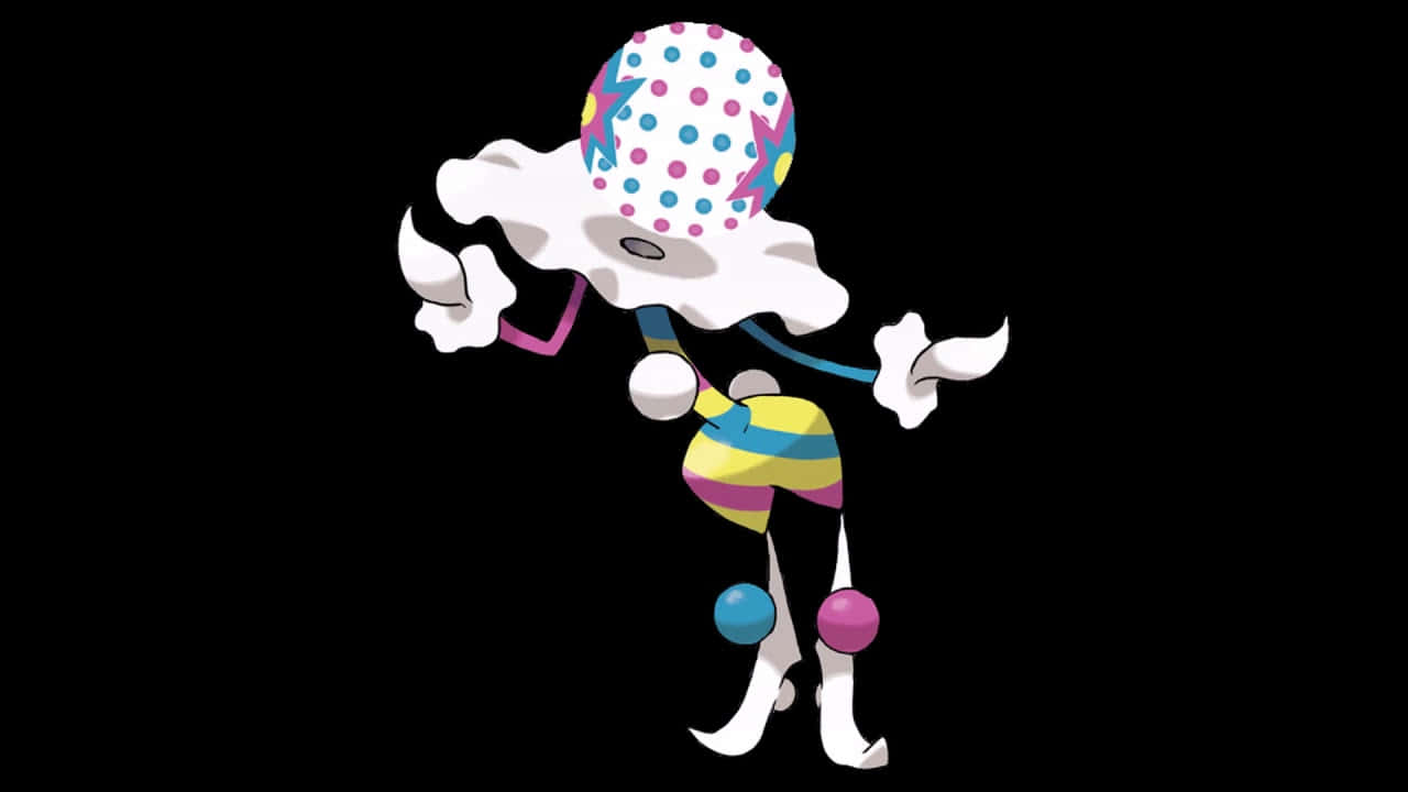 Blacephalon On Black Background Background