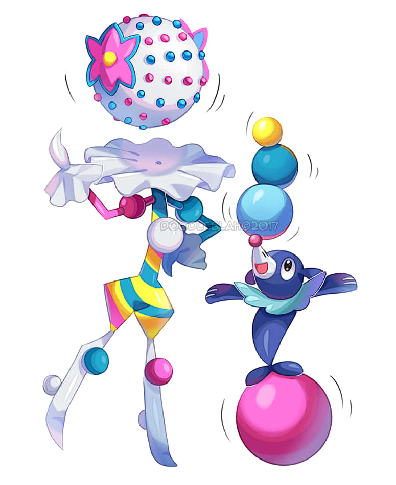 Blacephalon With Popplio Background