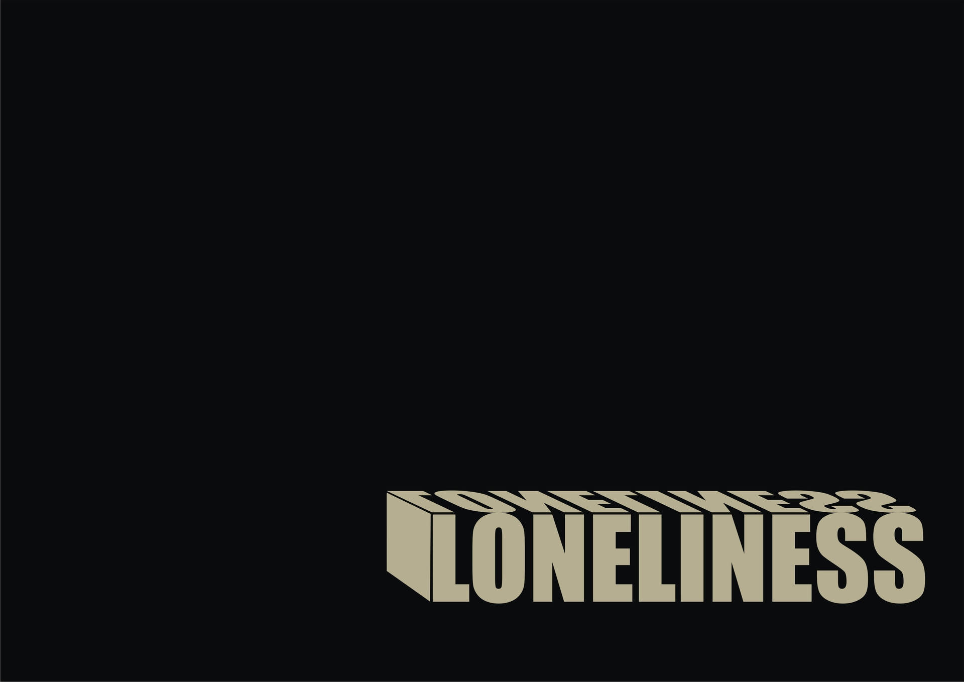 Black 3d Sad Loneliness Background