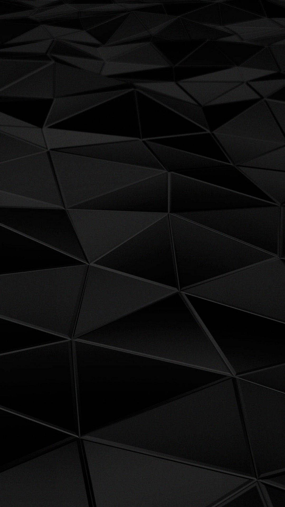 Black Abstract Background With Triangles