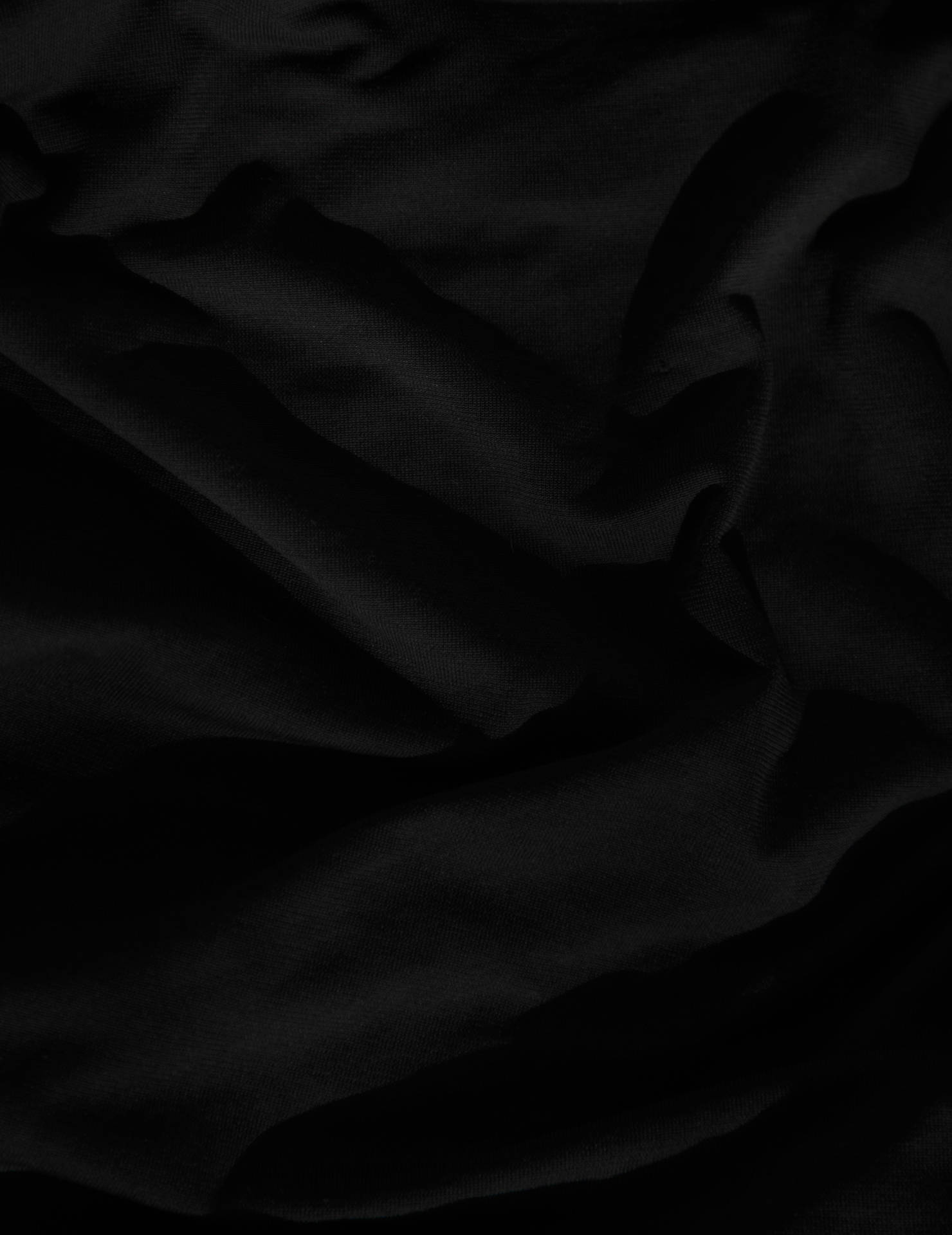 Black Abstract Silk Textile Background