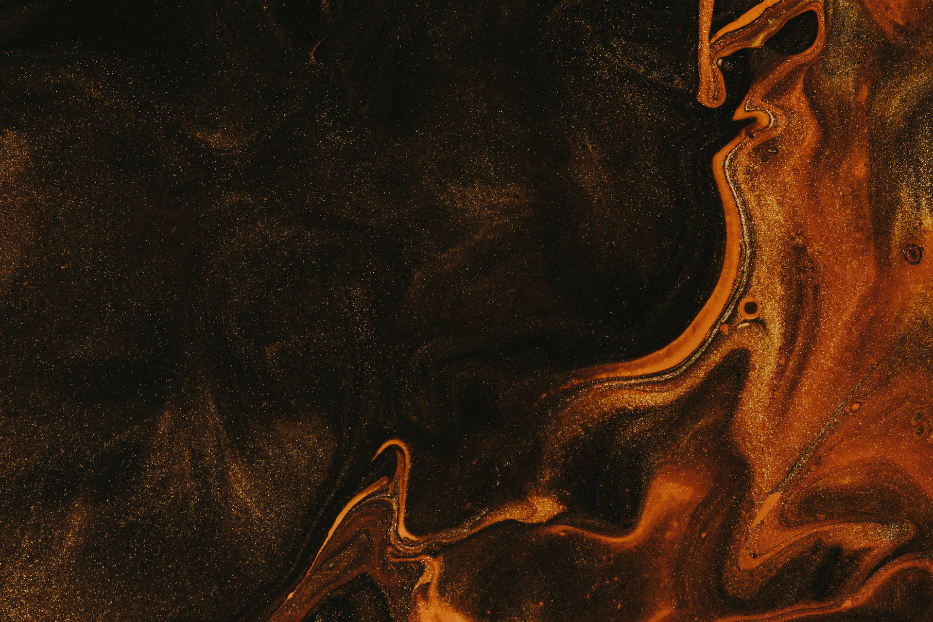 Black Abstract With Brown Varnish Background