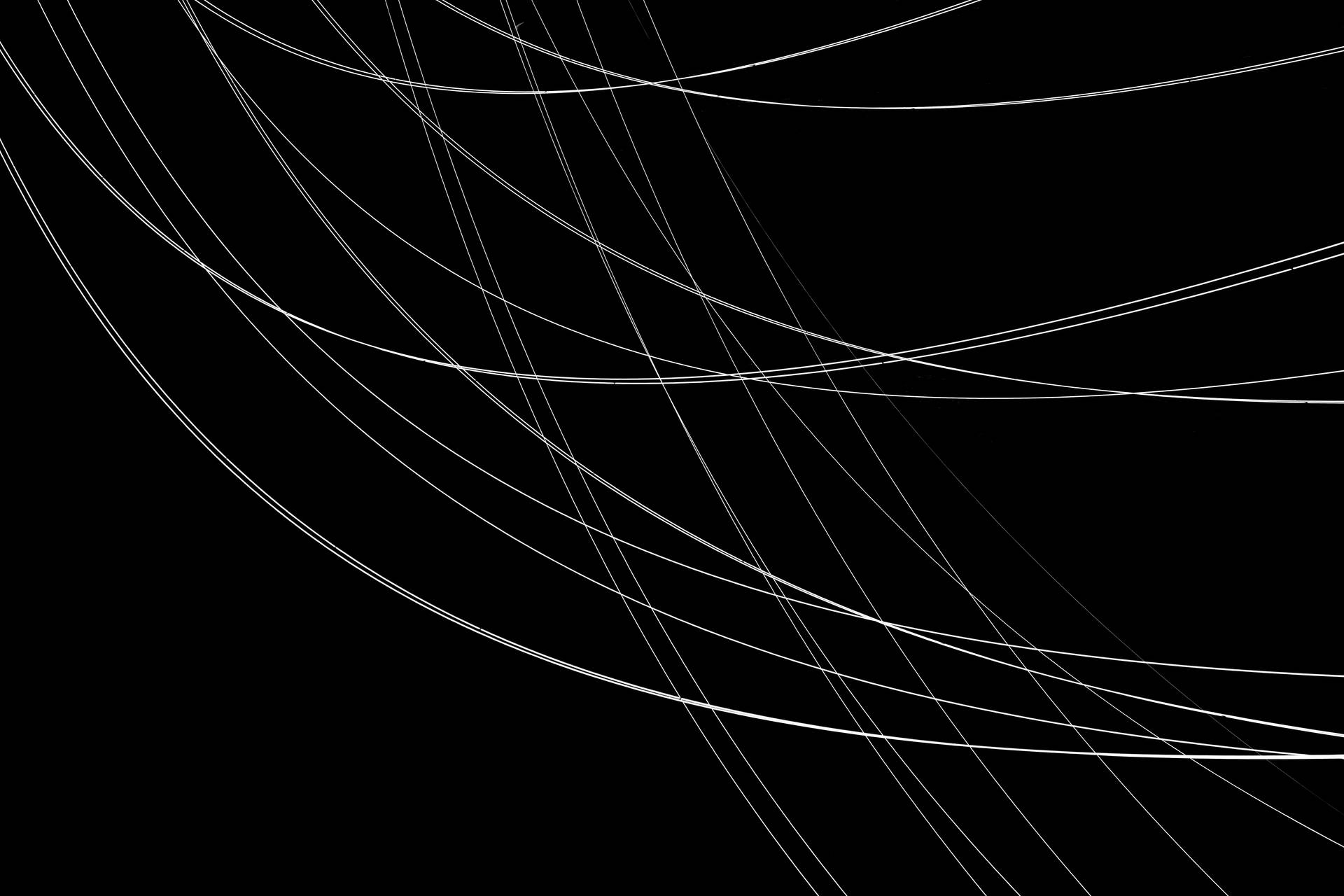 Black Abstract With Lines