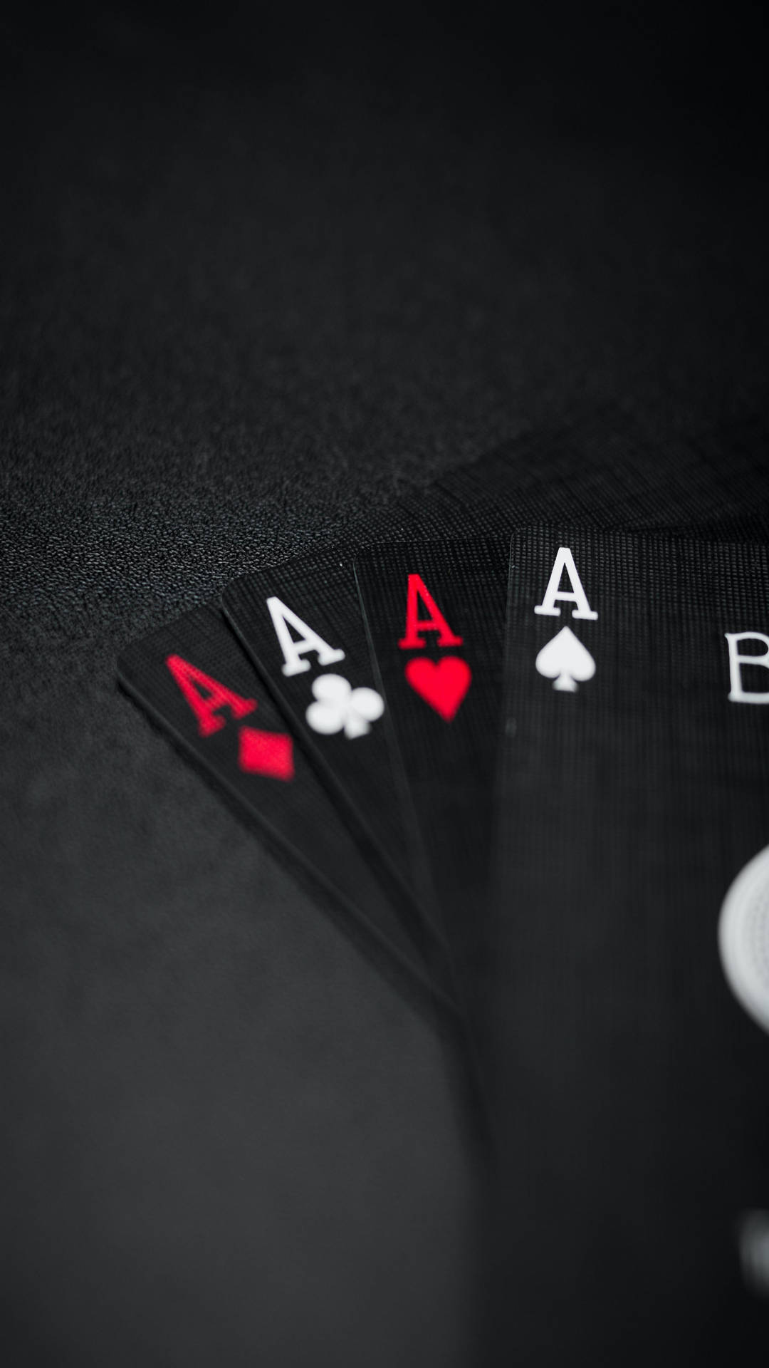 Black Ace Cards Full Hd Phone Background