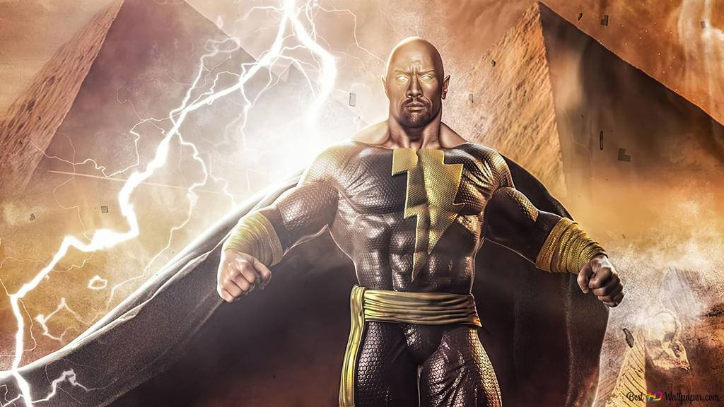 Black Adam Dc Superhero 3d Art Background