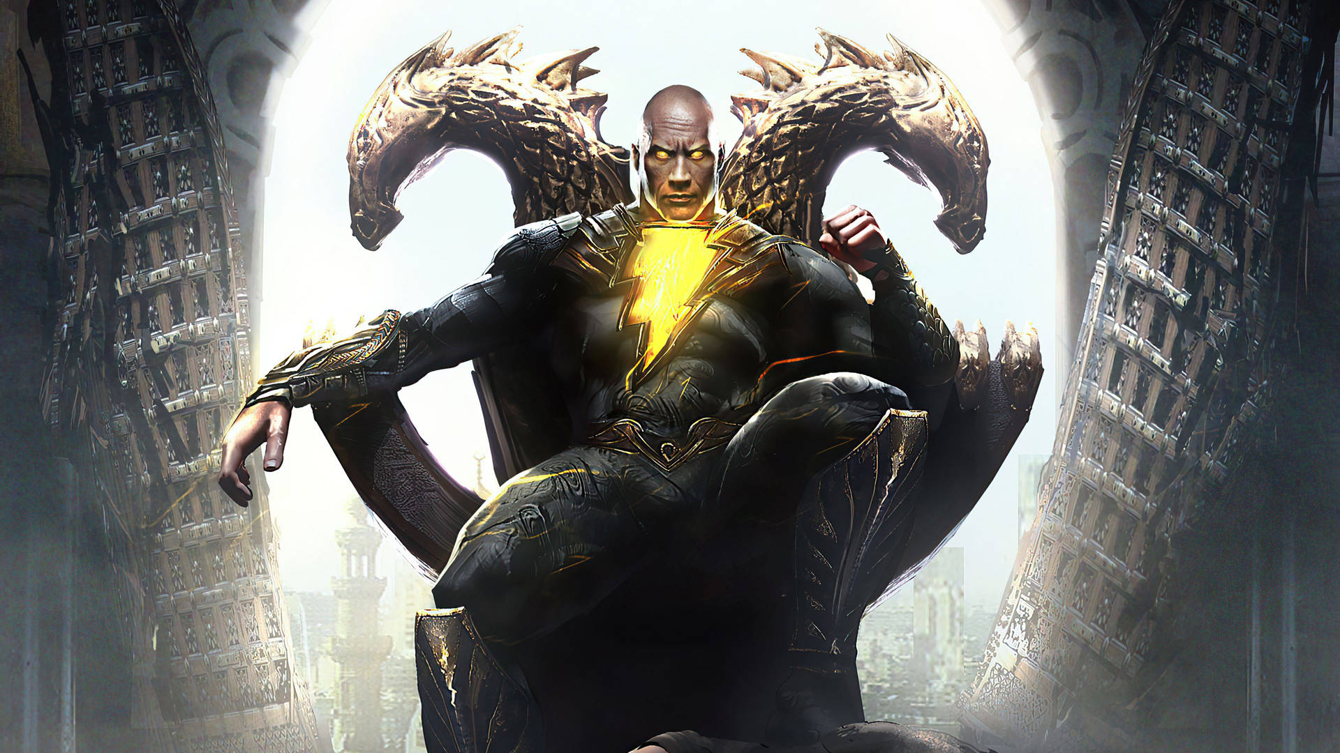 Black Adam Throne Background