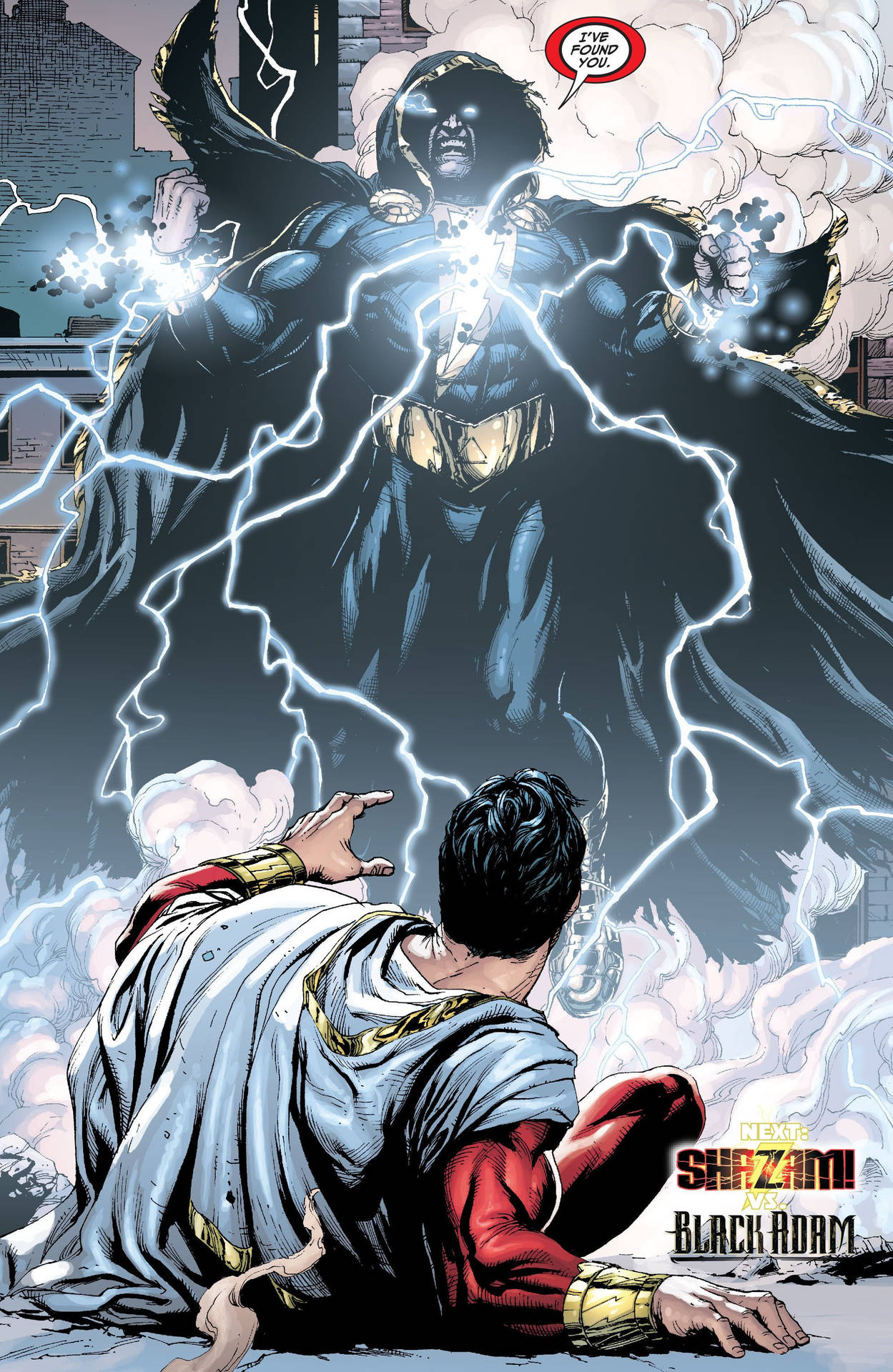 Black Adam Vs Shazam Comics Background