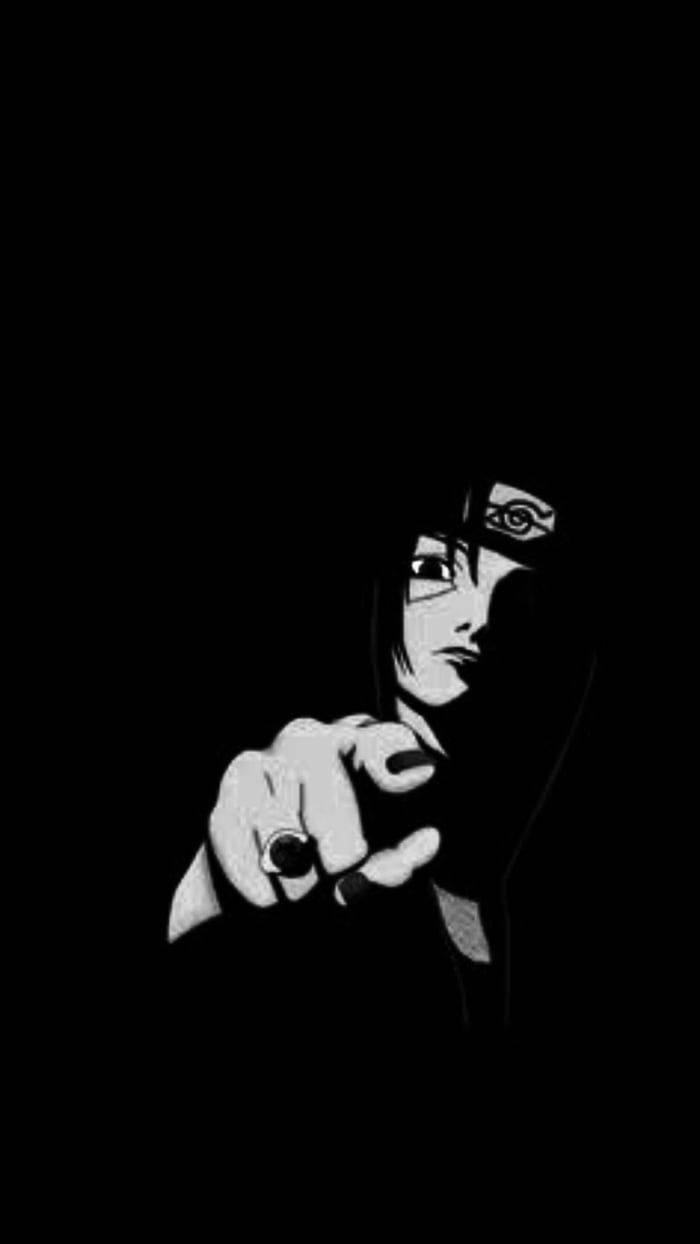Black Aesthetic Anime Sasuke Uchiha Background