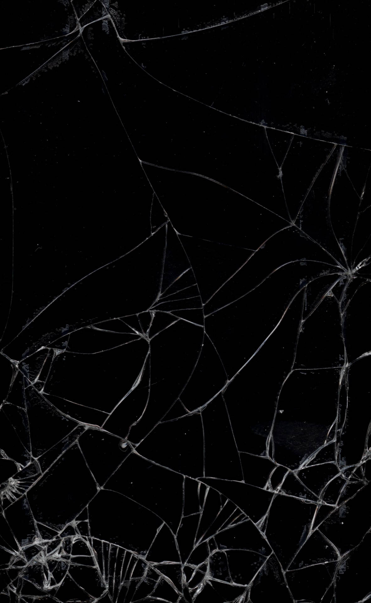 Black Aesthetic Broken Screen Hd Background