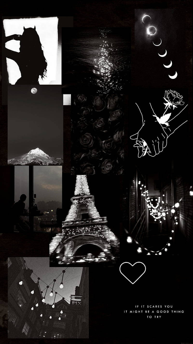 Black Aesthetic Iphone Paris Background