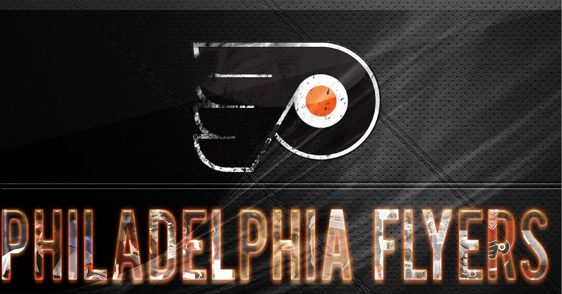 Black Aesthetic Philadelphia Flyers Logo Background