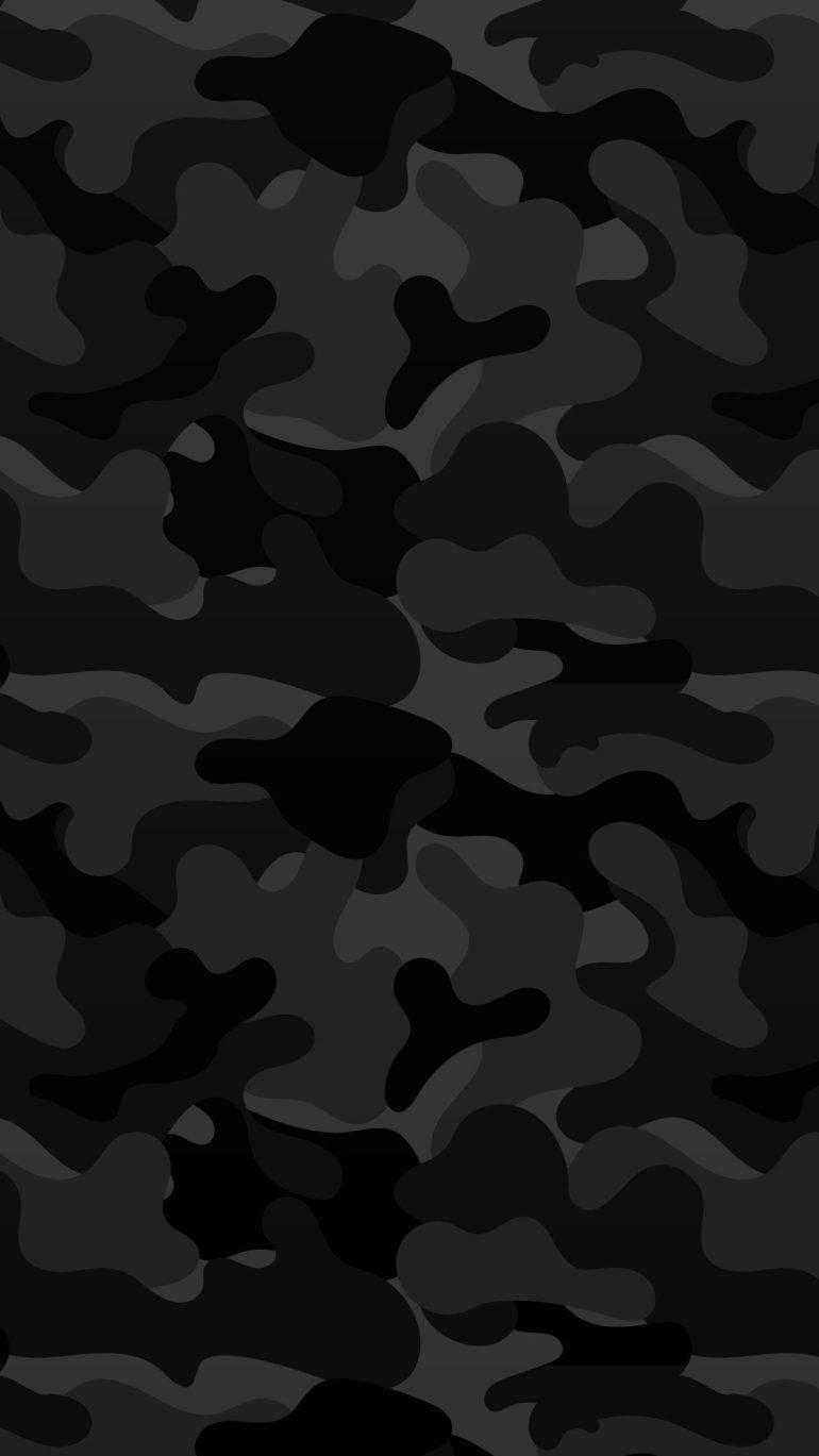 Black Aesthetic Phone Army Camouflage