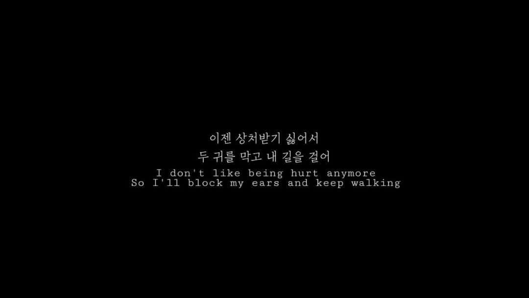 Black Aesthetic Quotes Desktop Korean Hurt Background