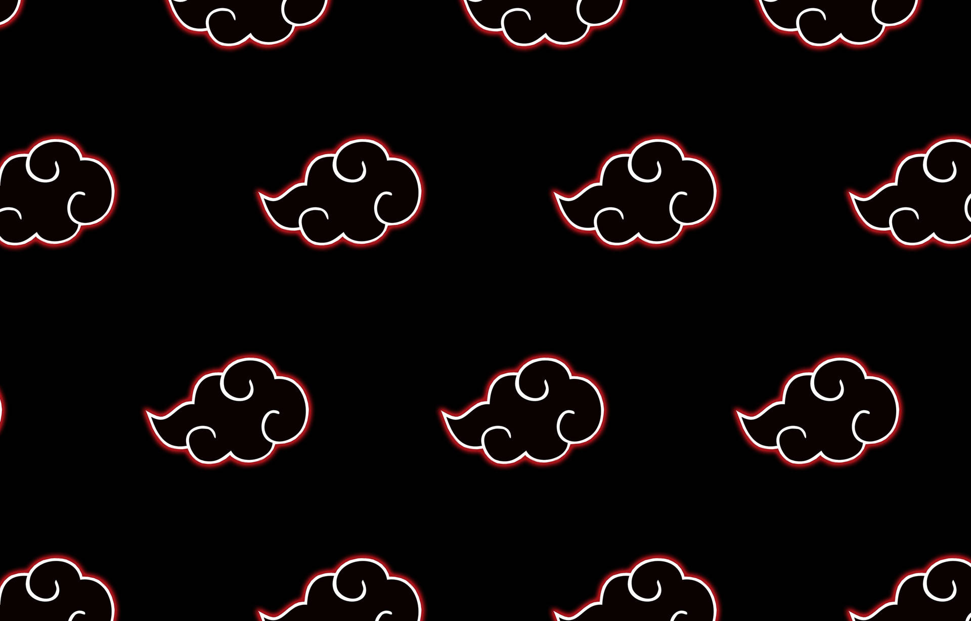 Black Akatsuki Cloud Iphone Pattern