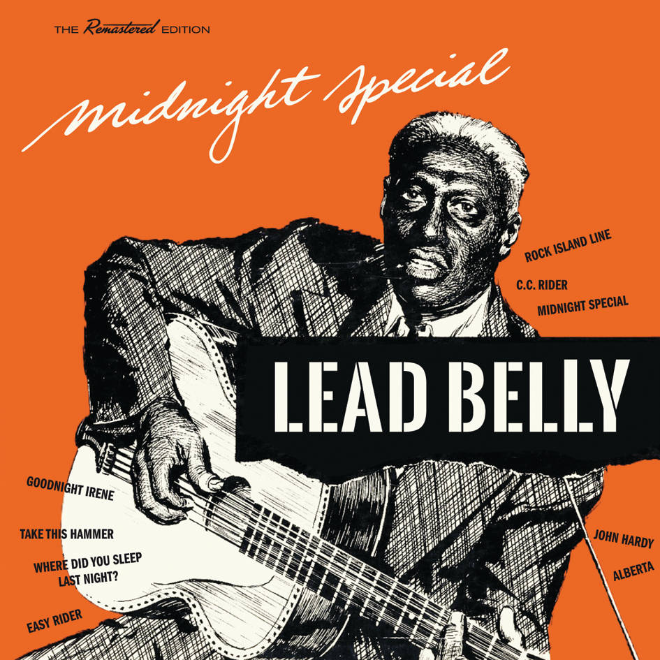 Black American Singer Leadbelly Midnight Special Album Cover