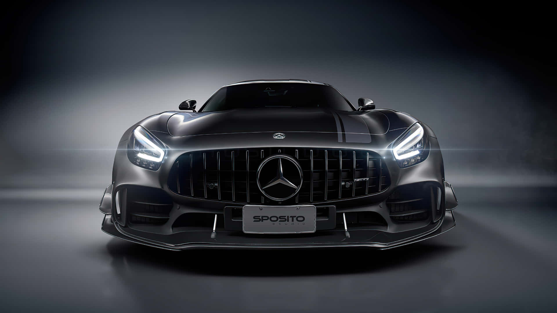 Black Amg Gtr Pro Mercedes Benz 4k Background