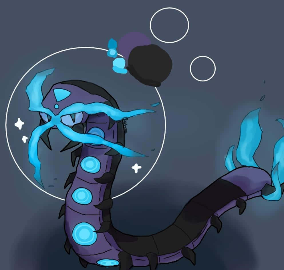 Black And Blue Centiskorch Background