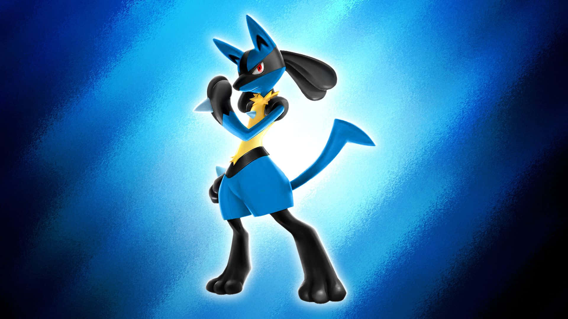 Black And Blue Gradient Pokemon Lucario