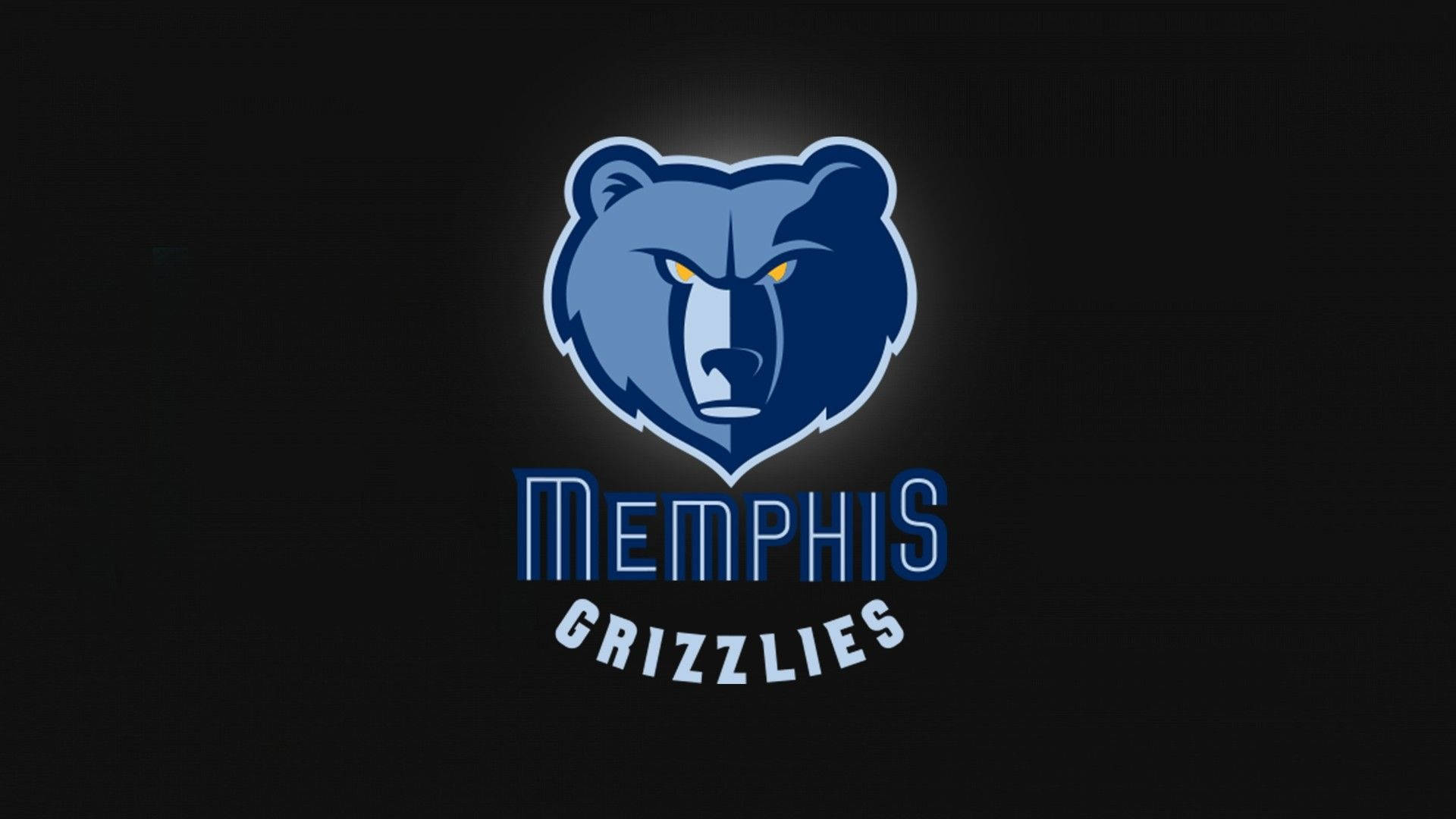 Black And Blue Nba Memphis Grizzlies Logo Background