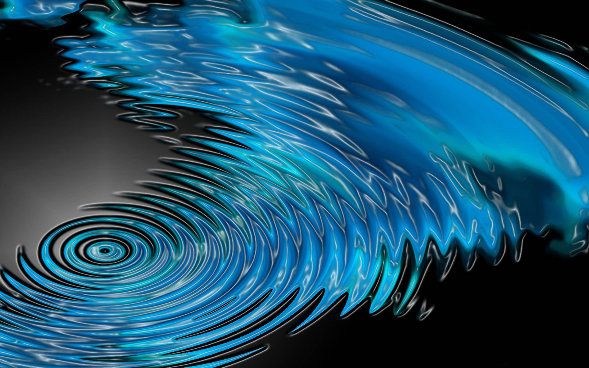 Black And Blue Rippling Water Background