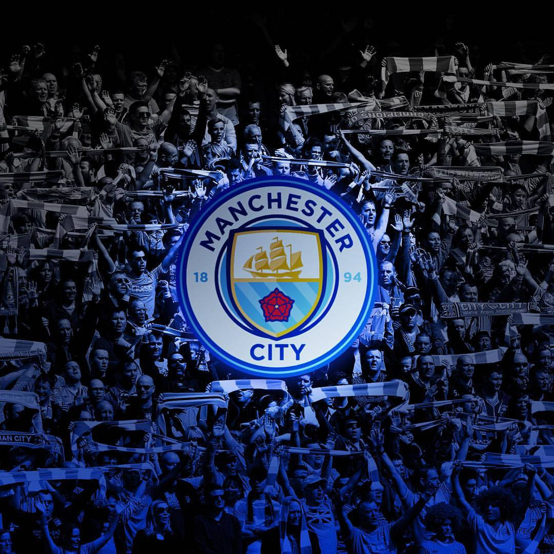 Black And Blue Square Manchester City Fc Background