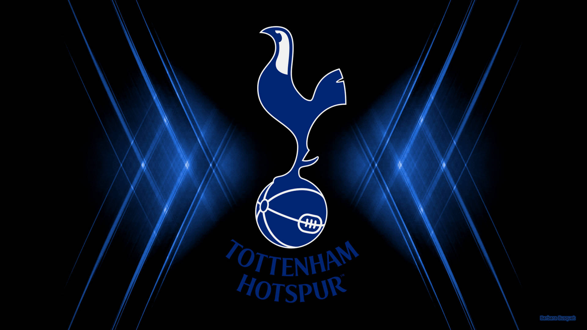 Black And Blue Tottenham Hotspurs Fc Desktop