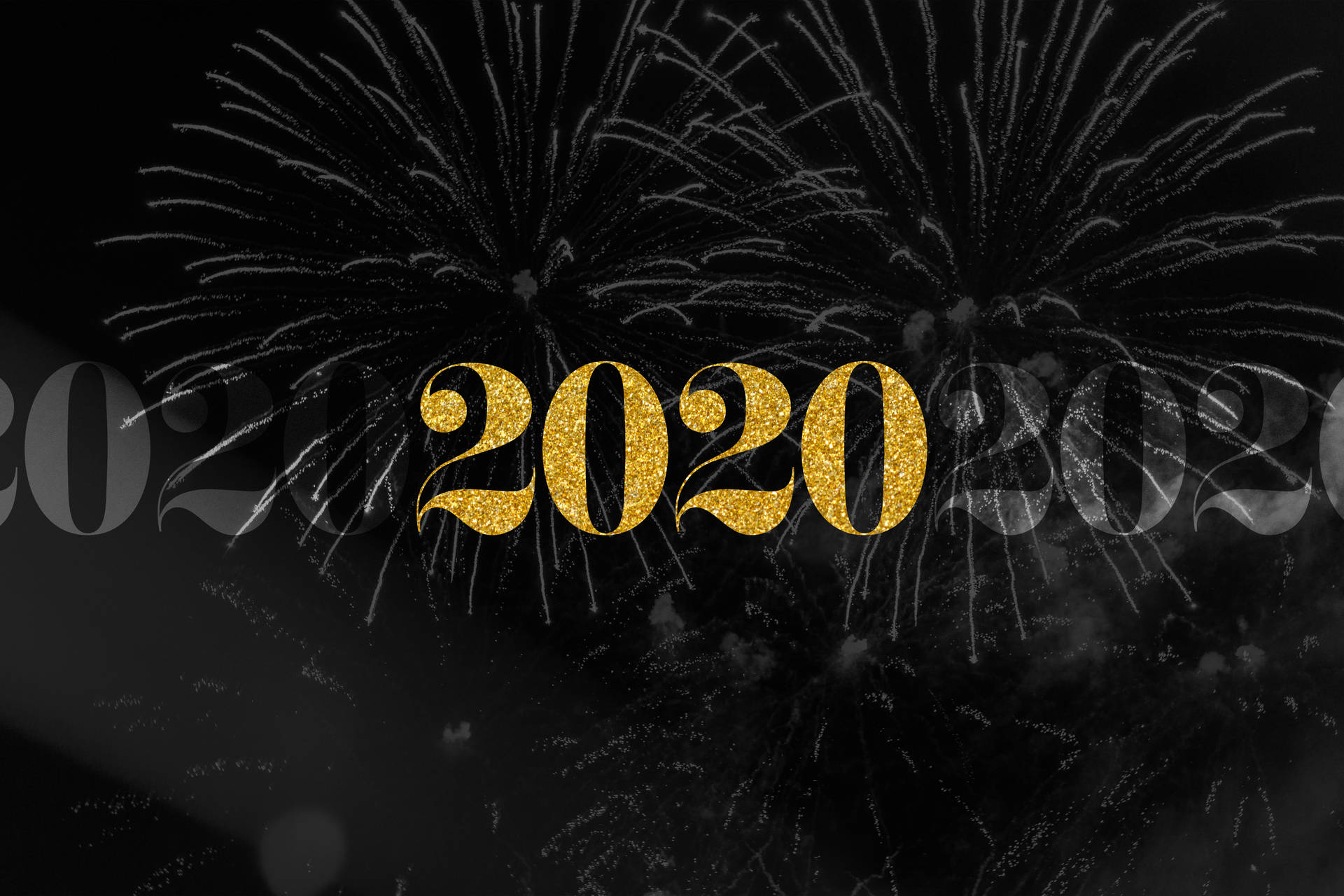 Black And Gold 2020 Phone Background