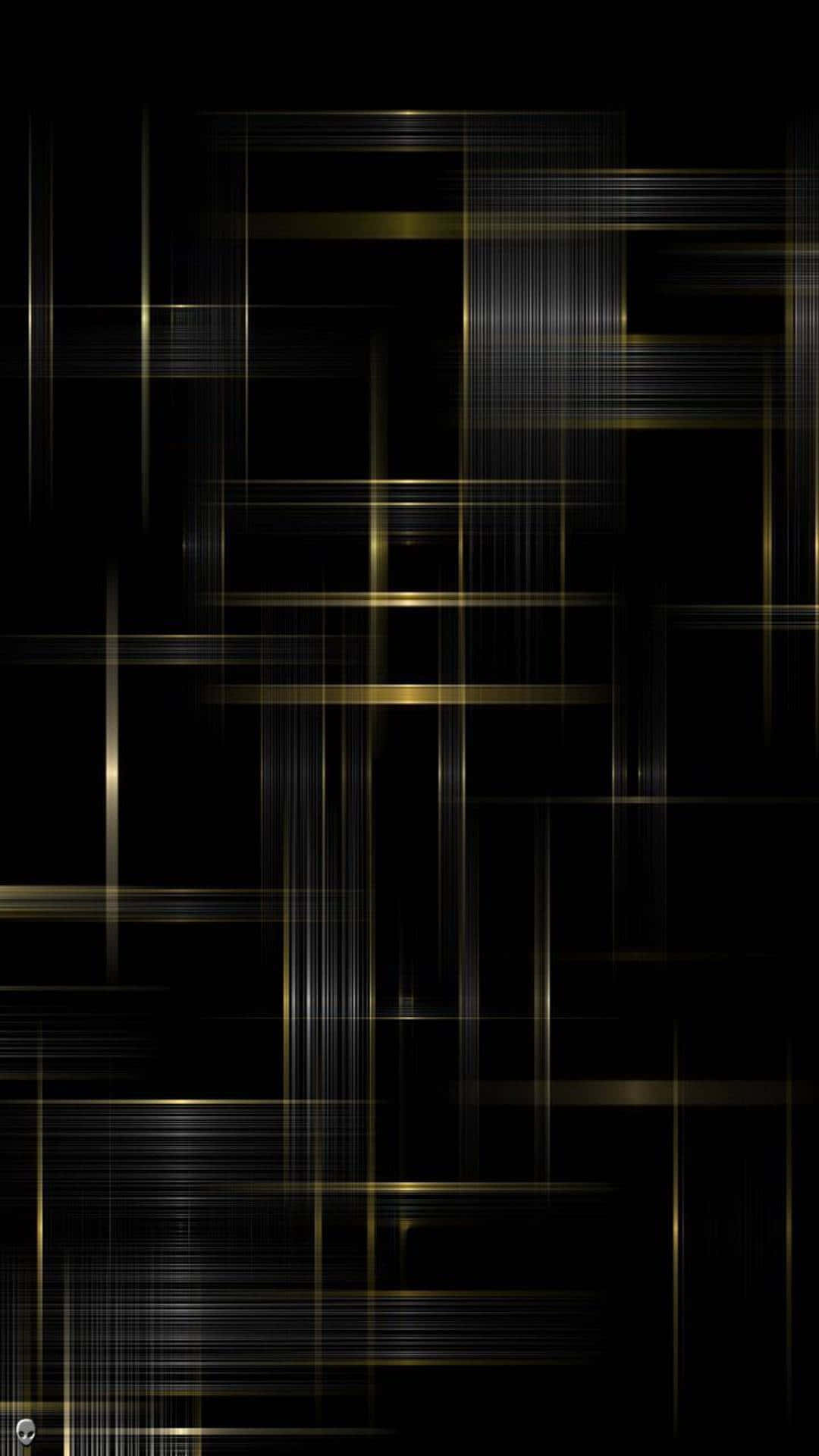 Black And Gold Aesthetic Pattern Background