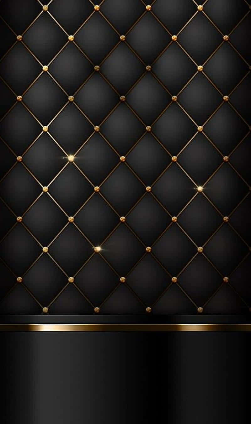 Black And Gold Background With Diamonds Background