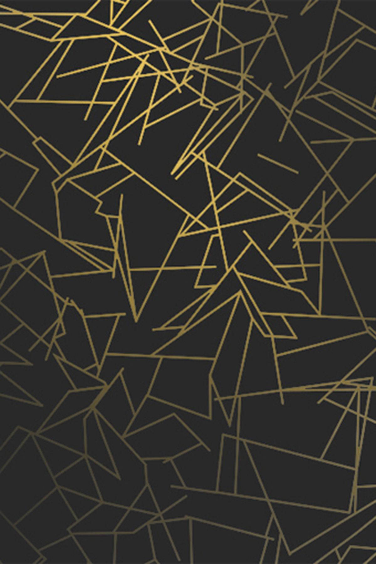 Black And Gold Fragments Background