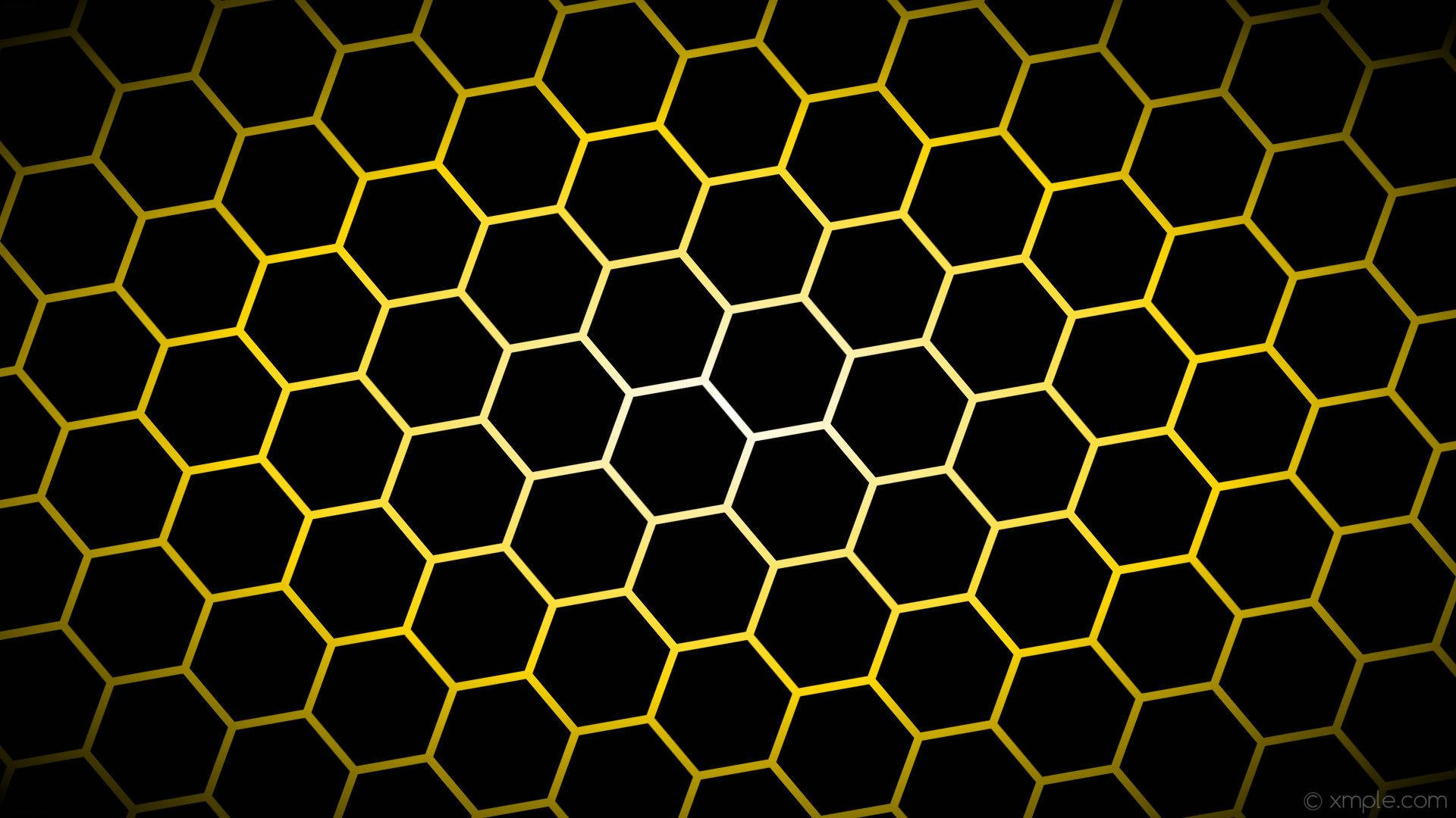 Black And Gold Honeycomb Pattern Background