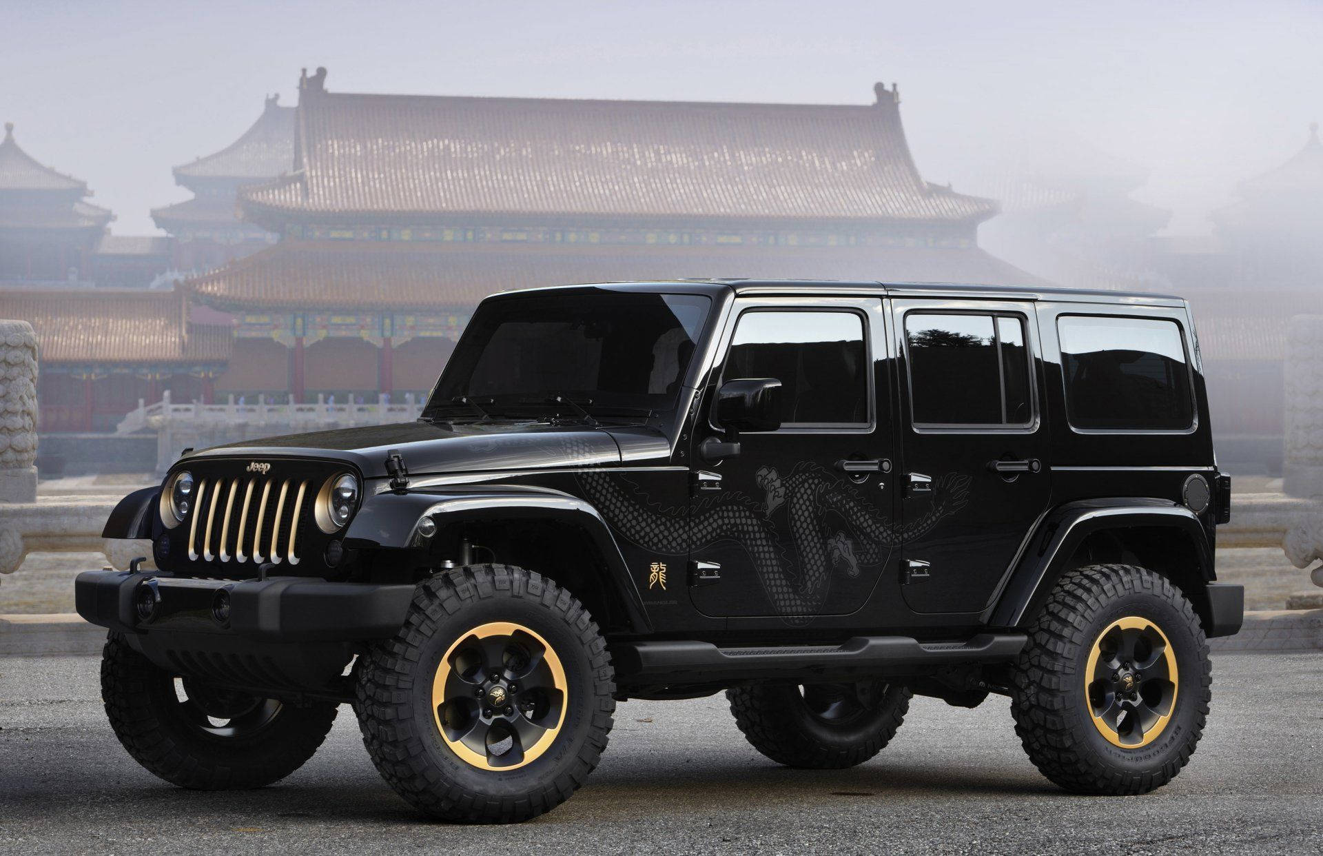 Black And Gold Jeep Wrangler